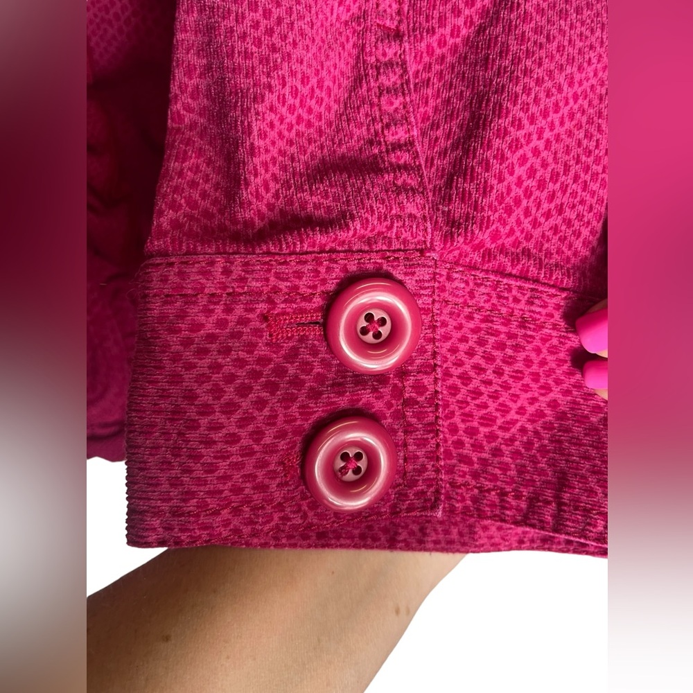 Chico's Pink Ruffle Blazer - Picture 7 of 9
